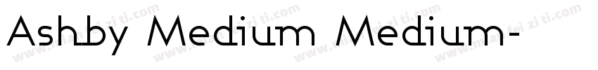 Ashby Medium Medium字体转换